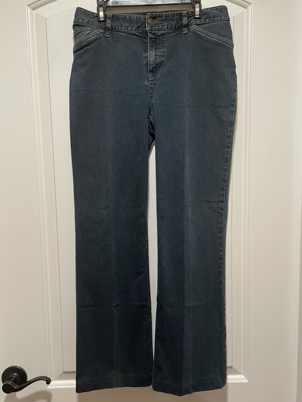 J. Jill Stretch Darkest Blue Boot Cut Petite Jeans Sz 4P 33-6257P